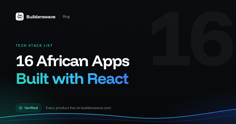 16 African Apps Built with React: Stores, Courses and UI Kits
